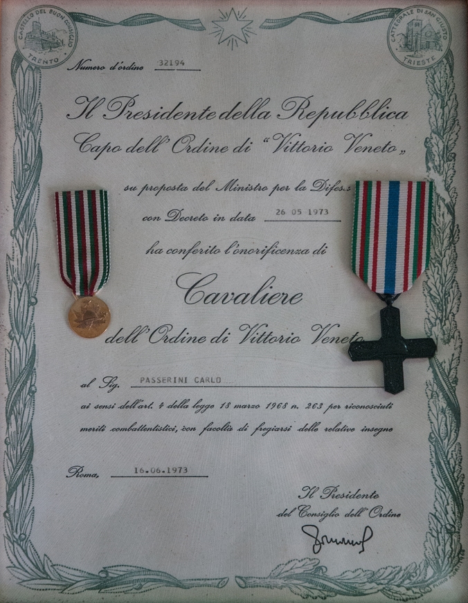 Cavaliere dell'Ordine di Vittorio Veneto